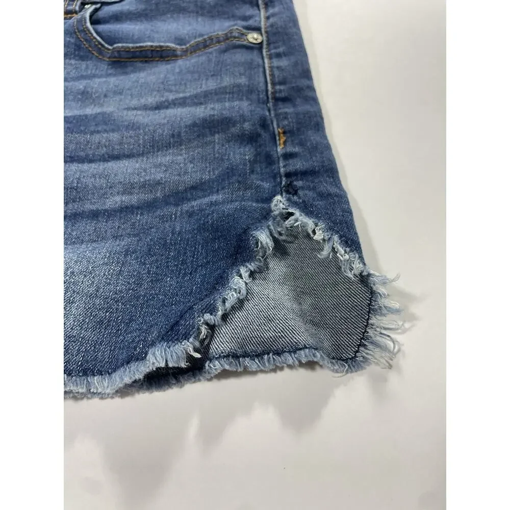 Vigoss Jagger Jeans Shorts Denim Classic Stretch High Rise Raw Hem Women’s W29